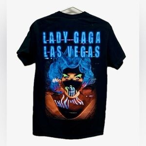 Lady Gaga T-shirt, Engima Las Vegas, black, size M